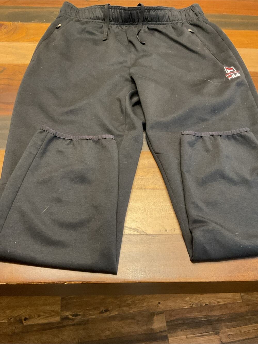 Fila Men’s Active Jogger Track Featuring Zip Pockets, And Drawstring Size Large